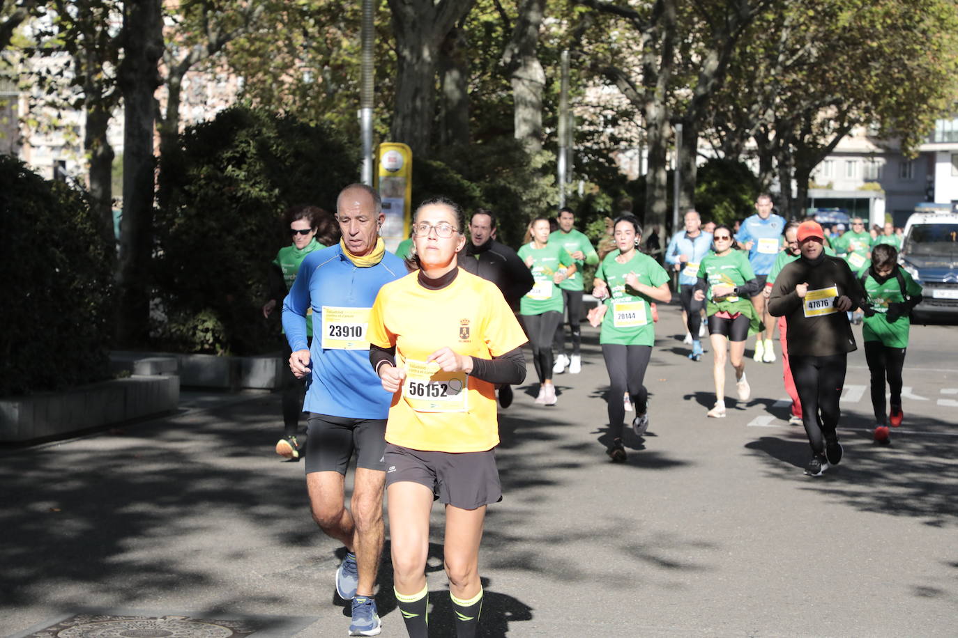 Fotos: La marcha contra el cáncer llena Valladolid de verde