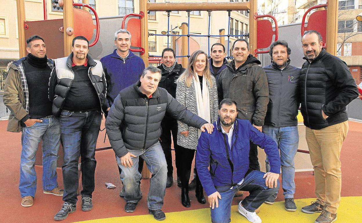 Integrantes de la Asociación Custodia Compartida en Segovia, en una foto de 2020.