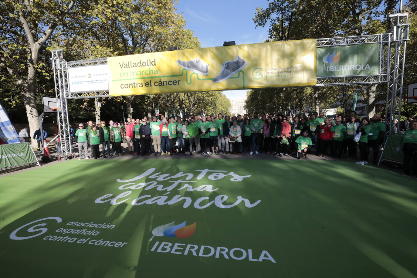 Fotos: La marcha contra el cáncer llena Valladolid de verde