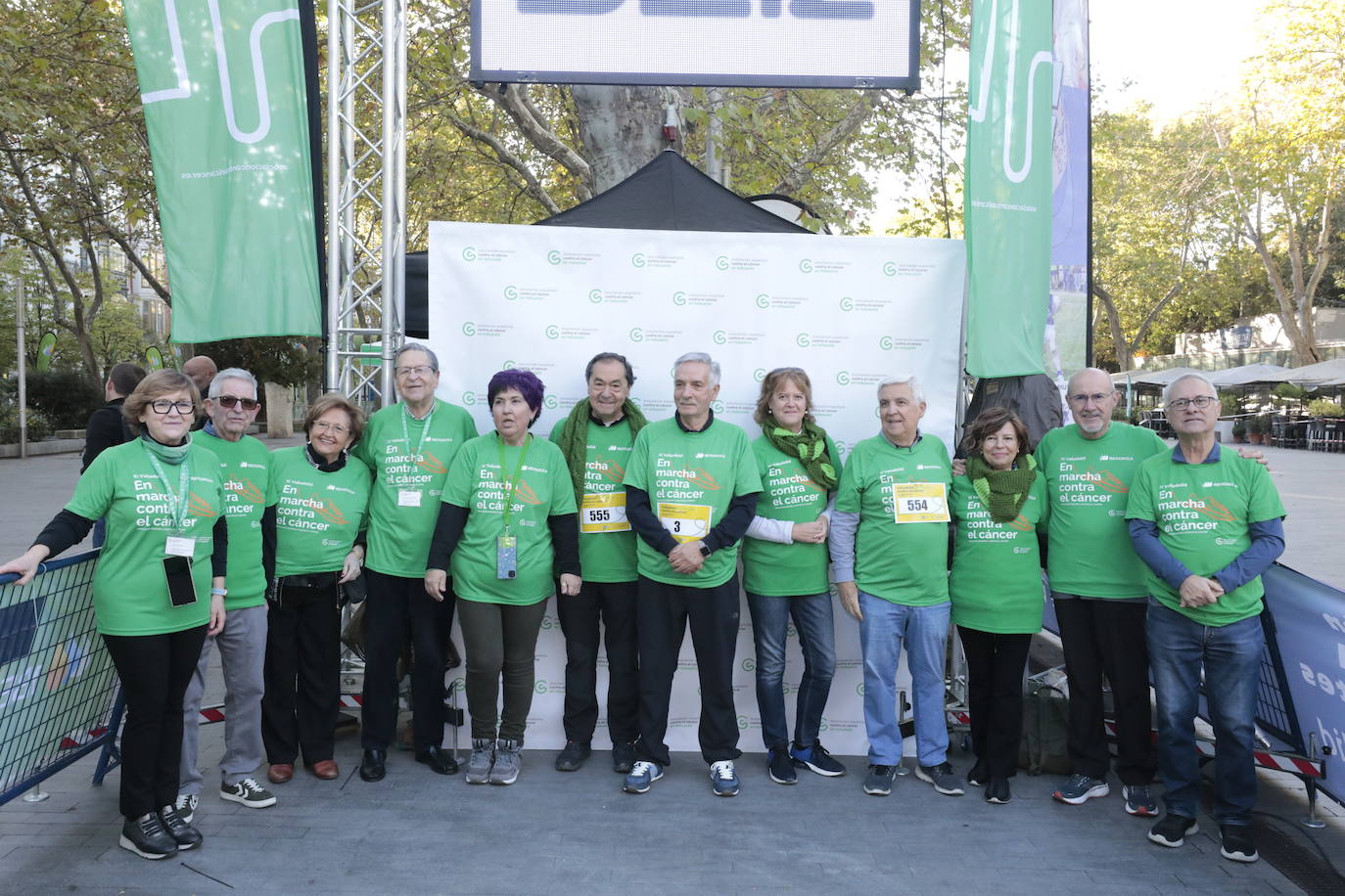 Fotos: La marcha contra el cáncer llena Valladolid de verde