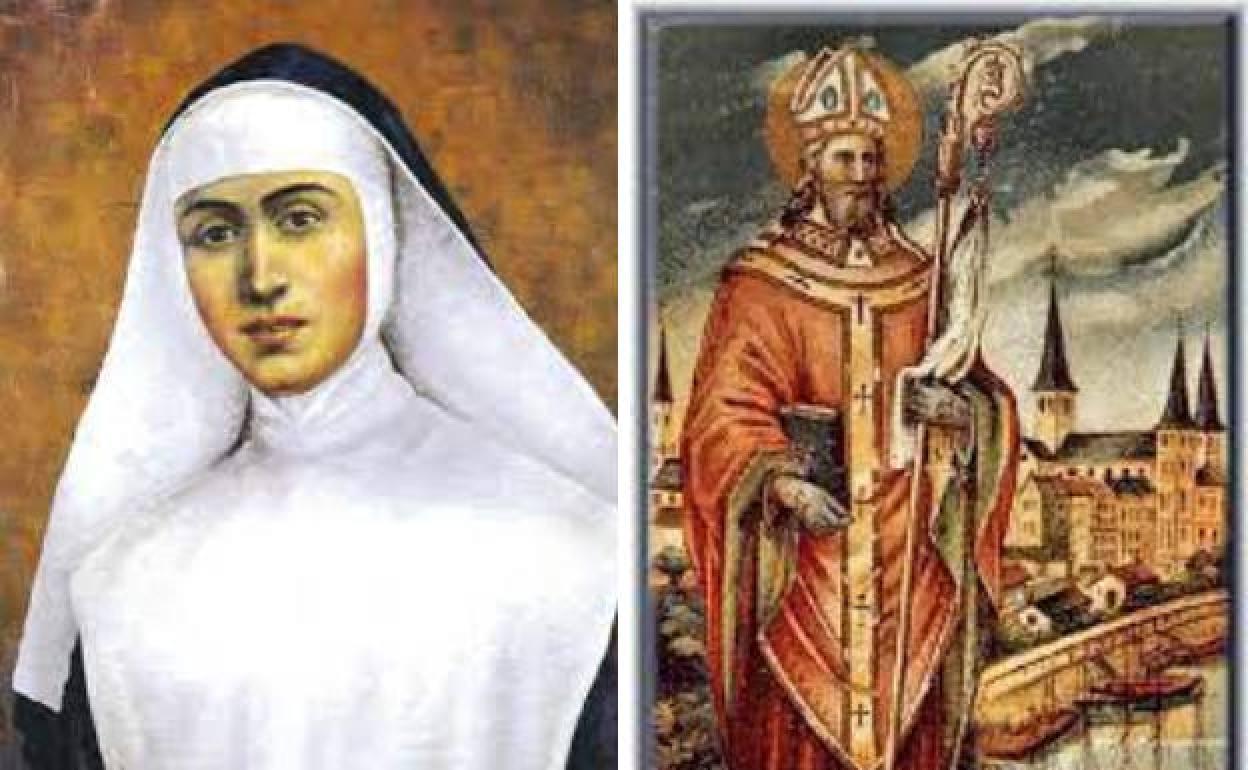 Santa Agustina Pietrantoni y San Cuniberto de Colonia.