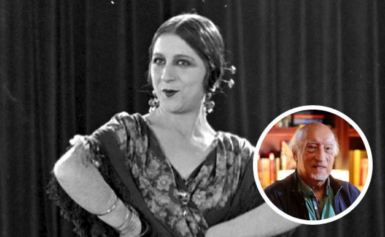 Concha Piquer y Manuel Vicent, autor de 'Retrato de una mujer moderna'. 