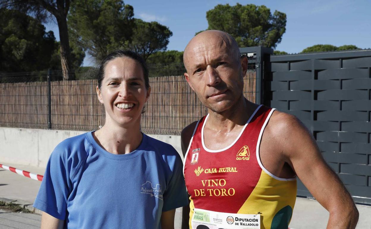 los ganadores categoría masculina y femenina, Juan San José y Alicia Diago. 