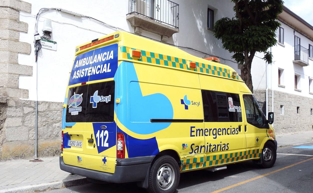 Ambulancia en Segovia. 