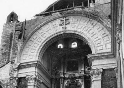 Imagen secundaria 1 - Ruinas de San Agustín en los años ochenta del siglo pasado