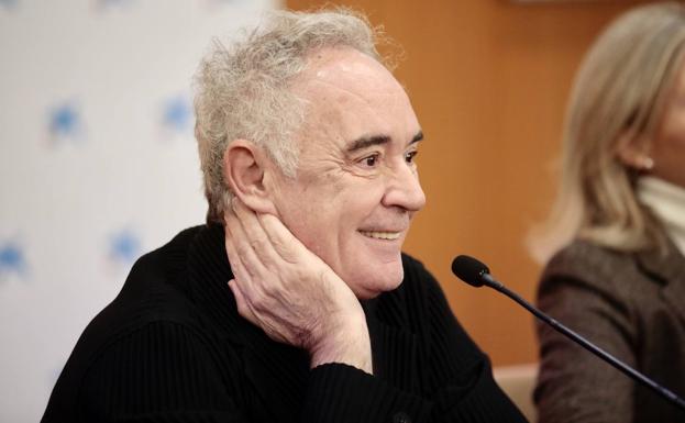 Ferran Adrià, durante la conferencia de prensa. 