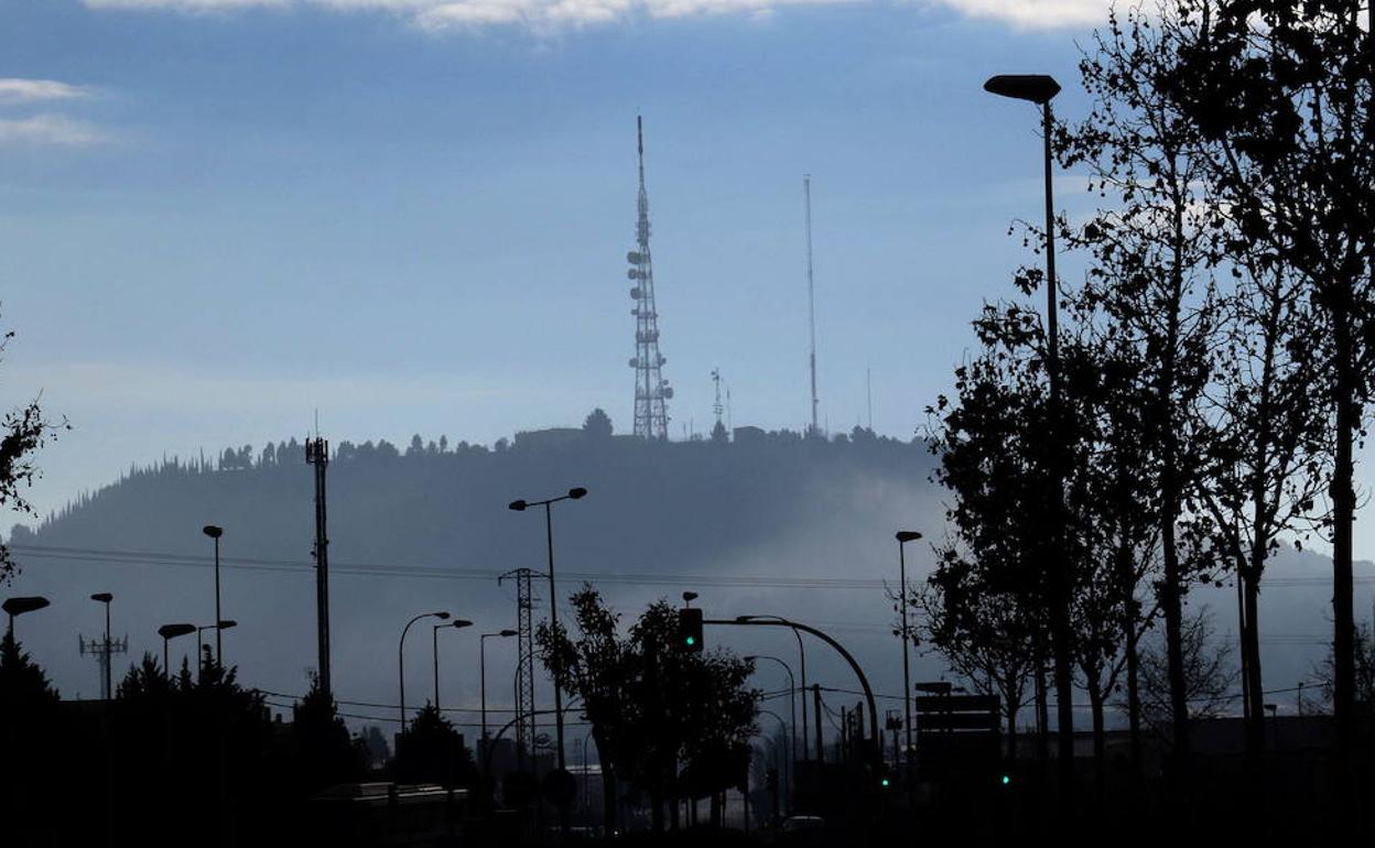 Vista del cerro de San Cristóbal. 