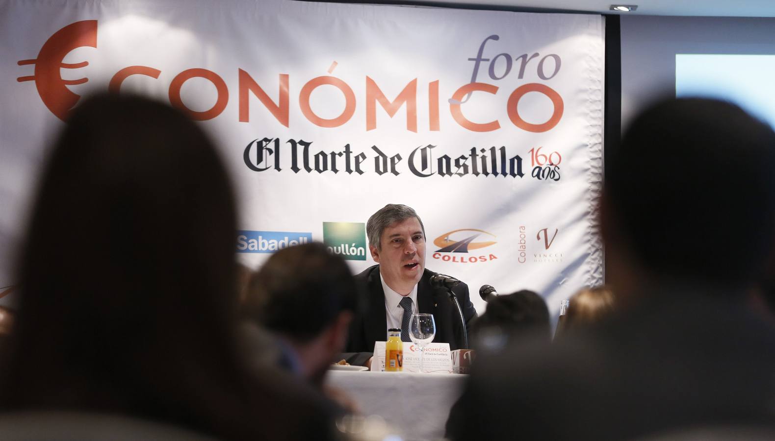 18.03.14 José Vicente de los Mozos, en el Foro Económico de El Norte de Castilla en el Hotel Vincci Frontaura de Valladolid.