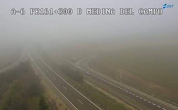 Un joven muerto en una colisión múltiple en la A-6 en Medina del Campo