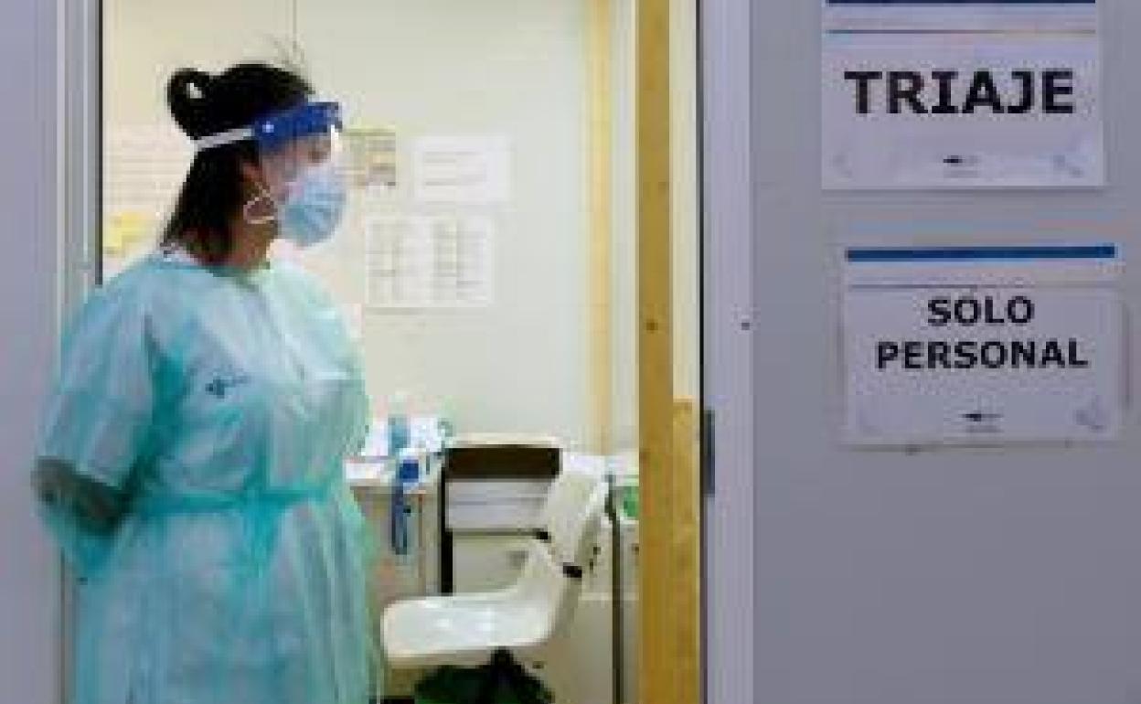 Sala de urgencias en el hospital Río Hortega. 