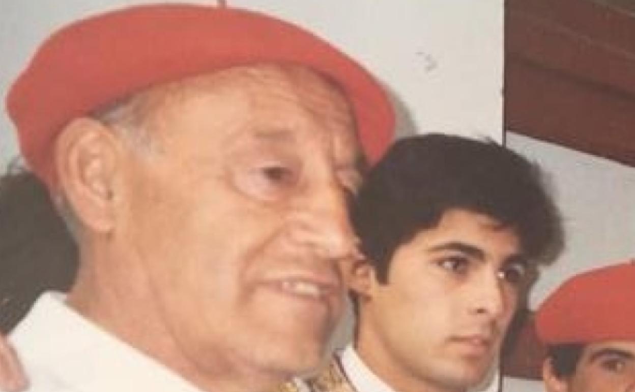 Esteban Geijo, junto al torero Fran Rivera