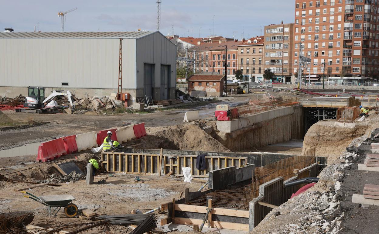 Obras en el túnel de Panaderos