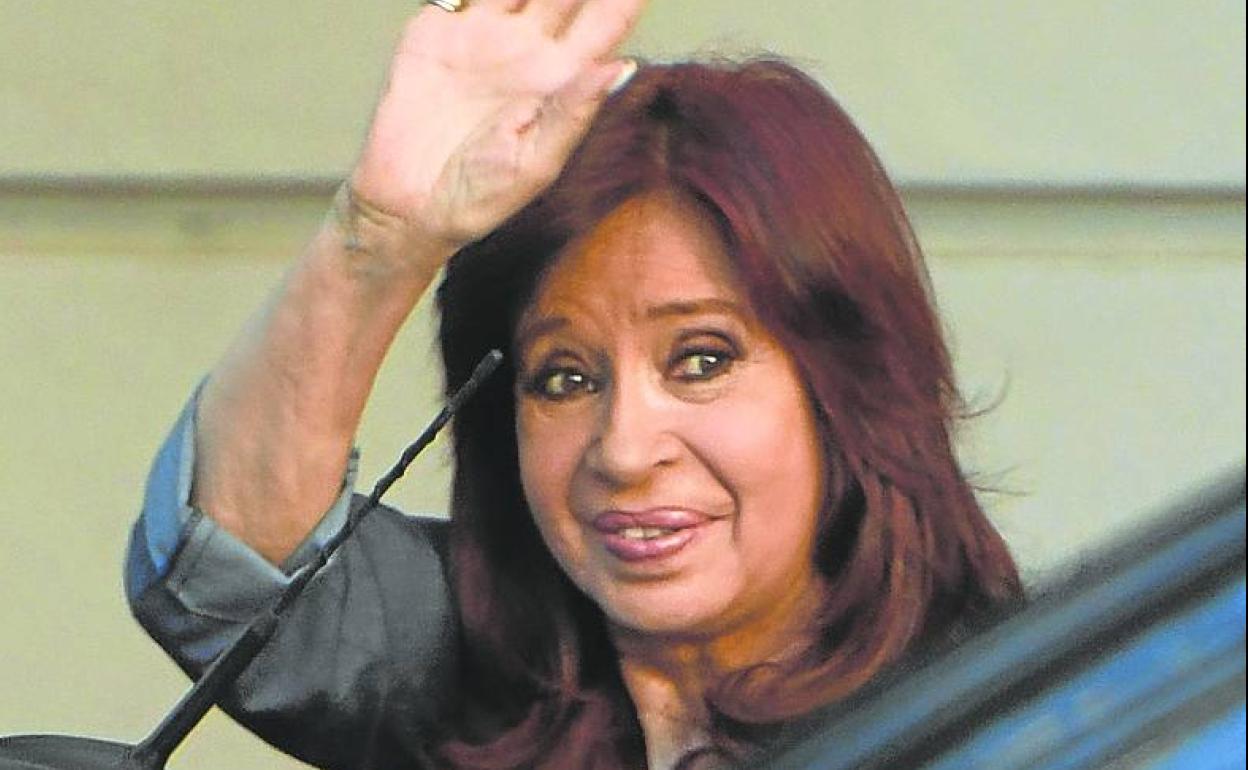 Cristina Fernández, ayer poco antes de difundirse el veredicto