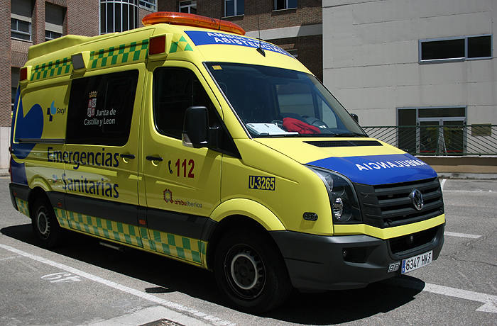 Una ambulancia de Sacyl. 