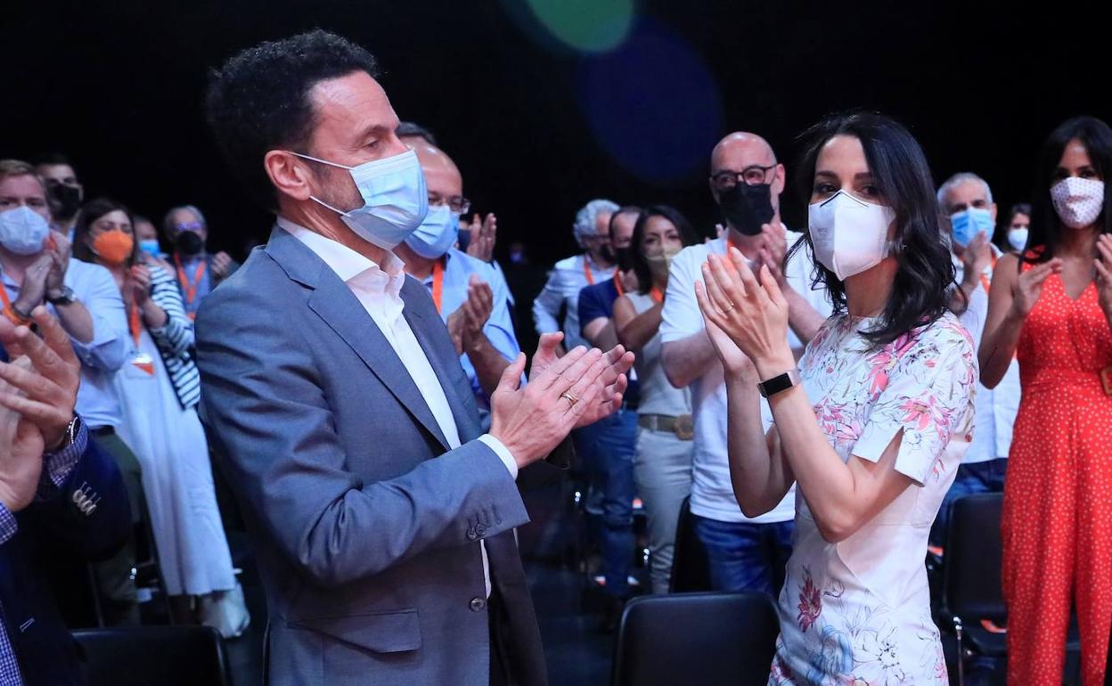 Inés Arrimadas y Edmundo Bal, en un acto de Ciudadanos en julio de 2021.