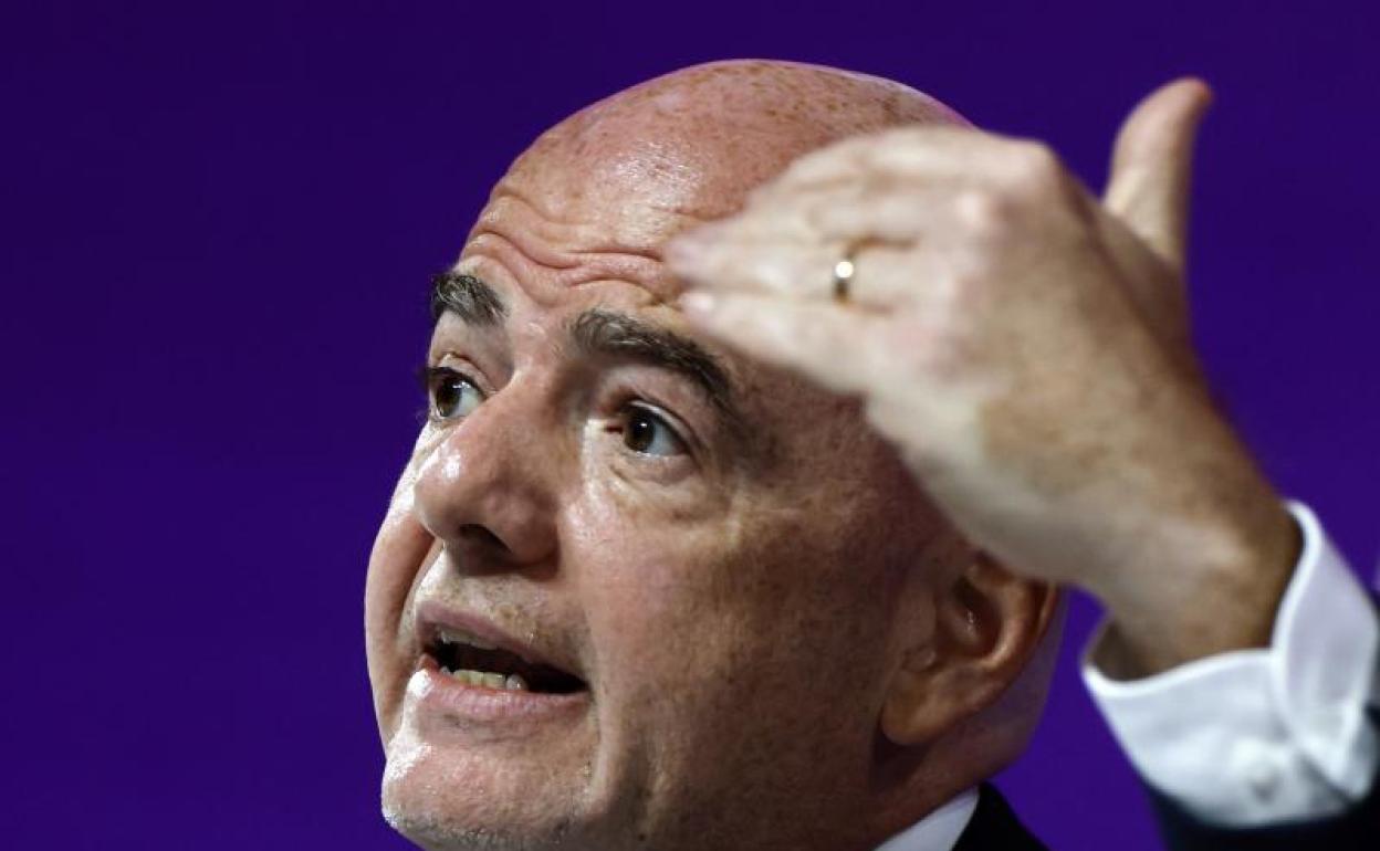 El presidente de la FIFA, Gianni Infantino. 