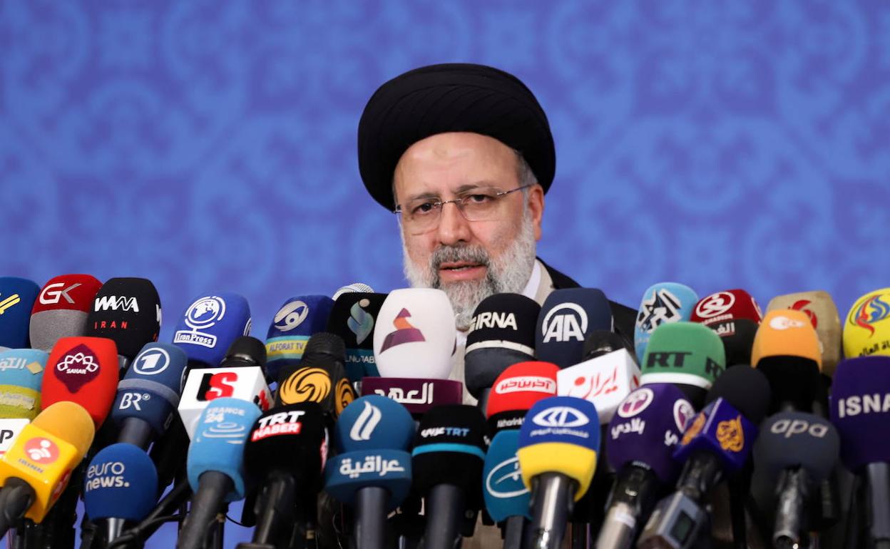 El presidente iraní Ebrahim Raisi.