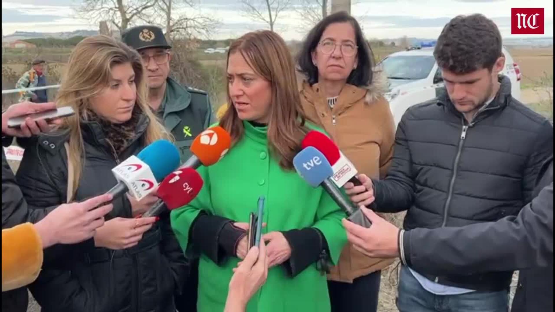 La delegada del Gobierno en Castilla y León habla sobre las tareas de rescate de los cuerpos del accidente de ultraligero