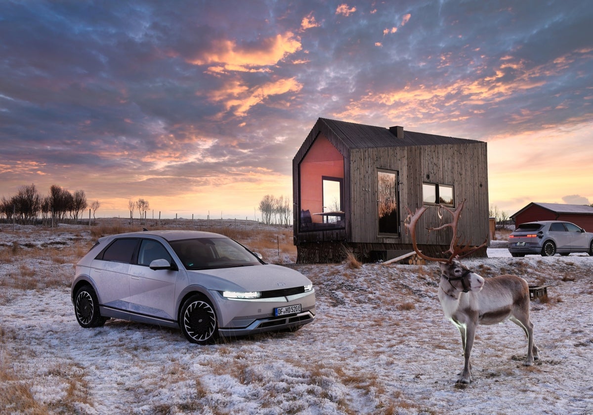 Un Ioniq 5 abastece de electricidad a la granja