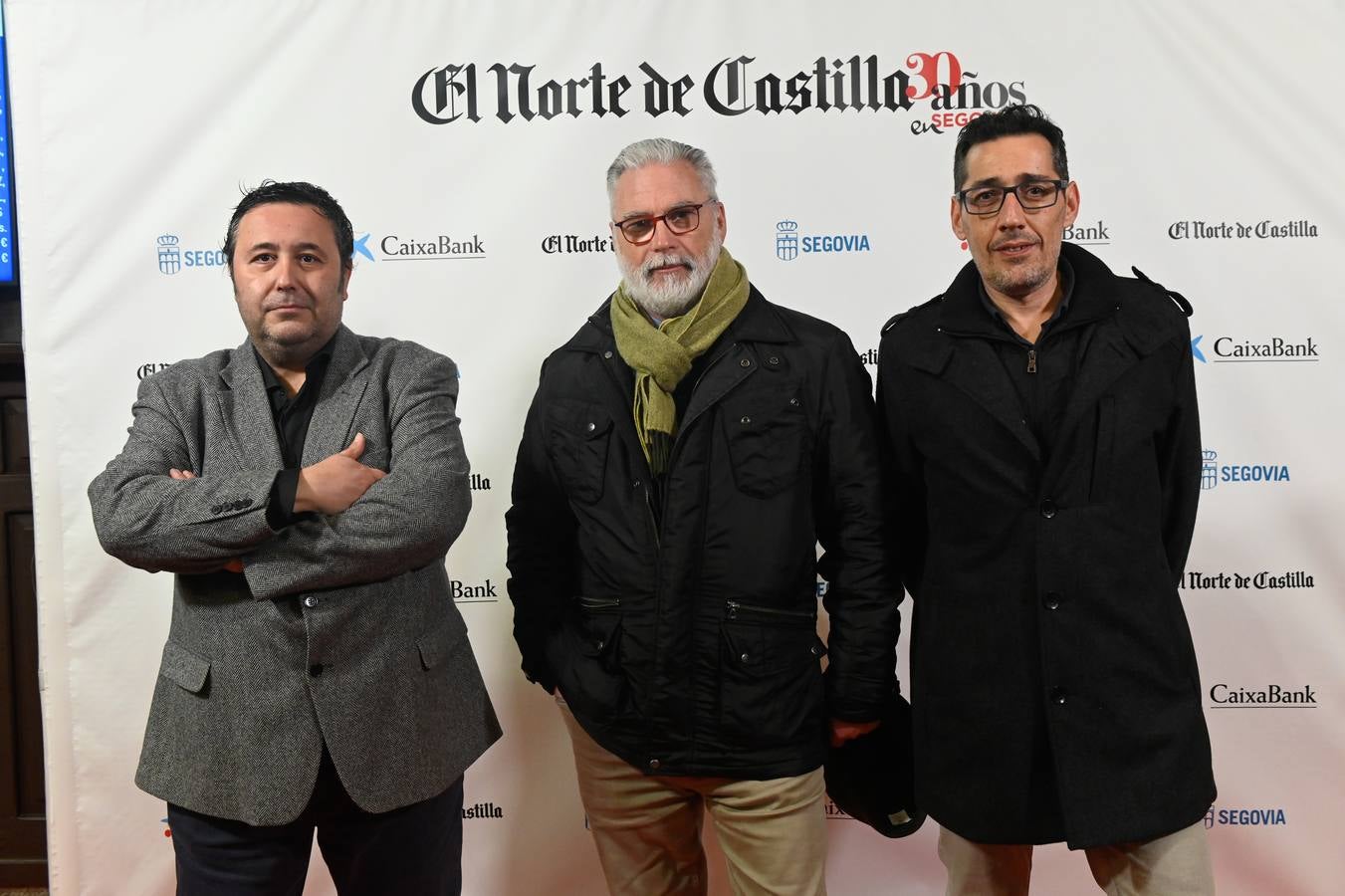 César Blanco (periodista de El Norte), Fernando Aranguren y Alfonso Arribas (FES).