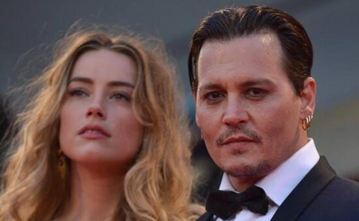 Amber Heard y Johnny Depp. 