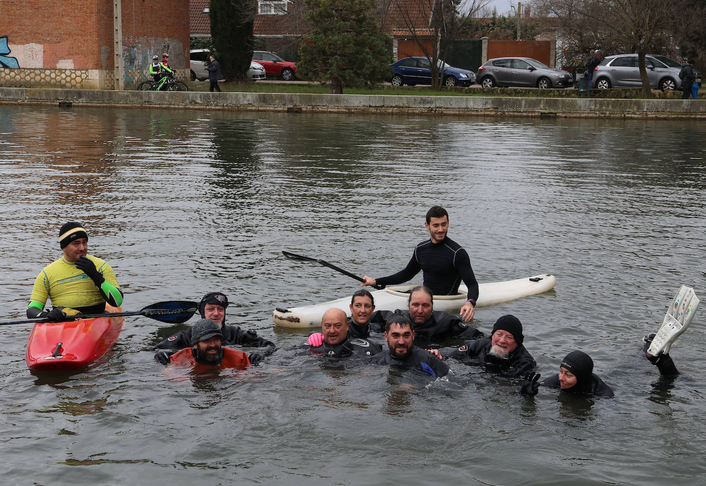 Fotos: A prueba de valientes en la Dársena del Canal en Palencia