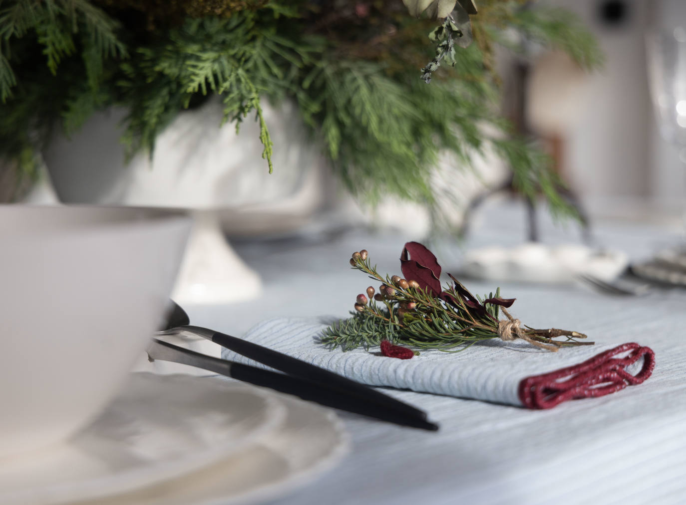 Ejemplo de mesa de Navidad de Mouette 12.
