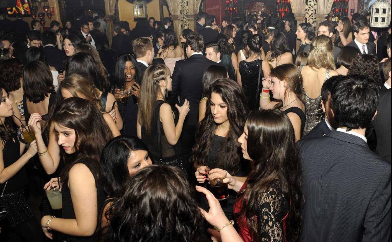 Cotillón en un hotel de Valladolid, en años anteriores. 