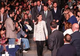 Un momento del acto en el que ha participado la Reina en Valladolid.