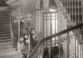Escalera principal de la Antigua Academia de Caballería de Valladolid, conocida como 'El Octógono'