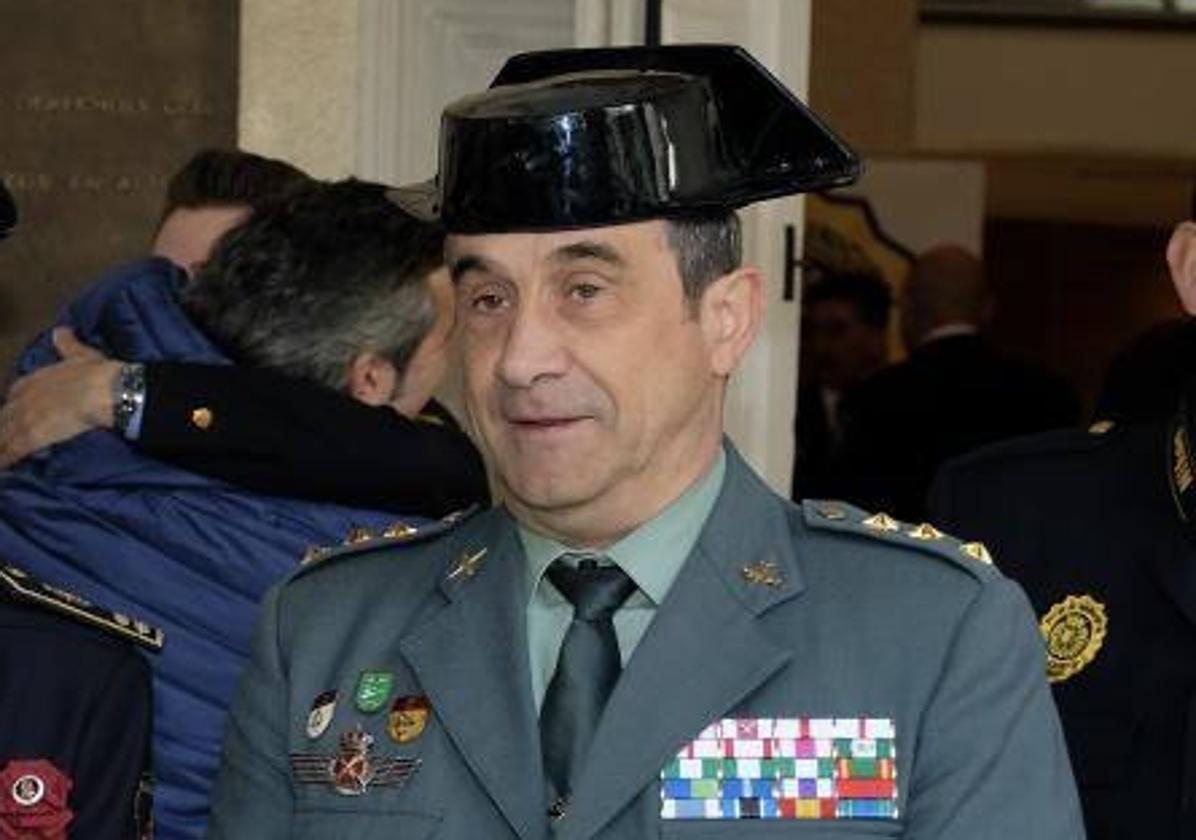 El coronel Juan Miguel Recio, en un acto anterior.