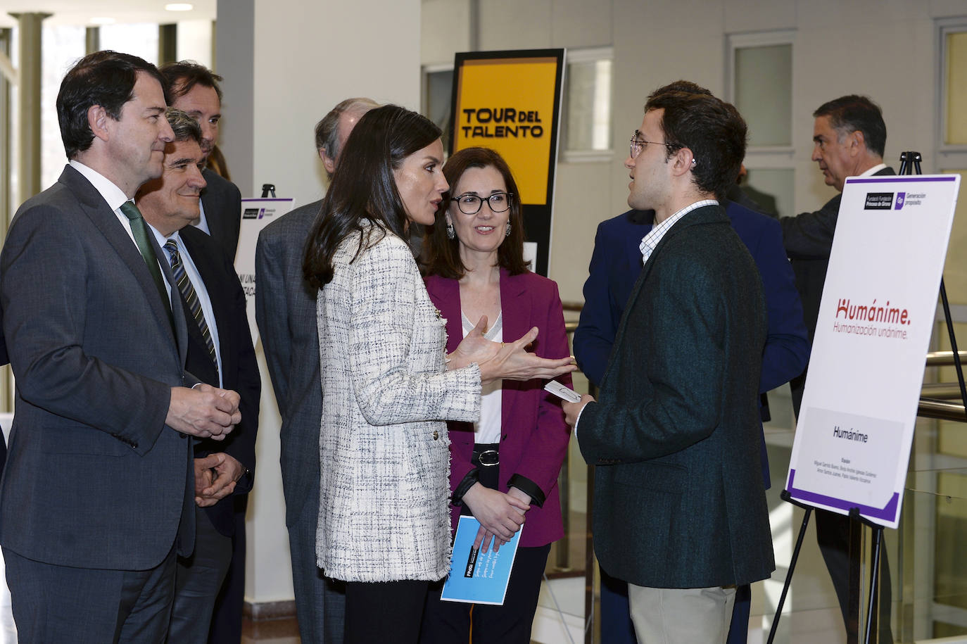 Letizia anima a aprender en Valladolid