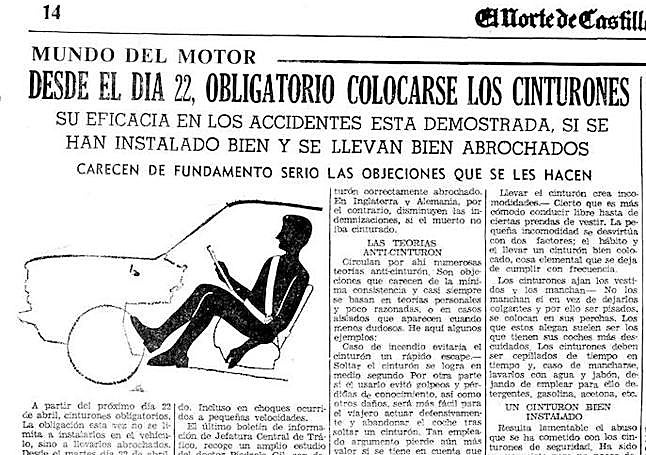 Artículo de 1975 sobre las 'teorías anticinturón'.