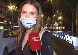 Anna Barrachina tras visitar a Laura Valenzuela, en el hospital.