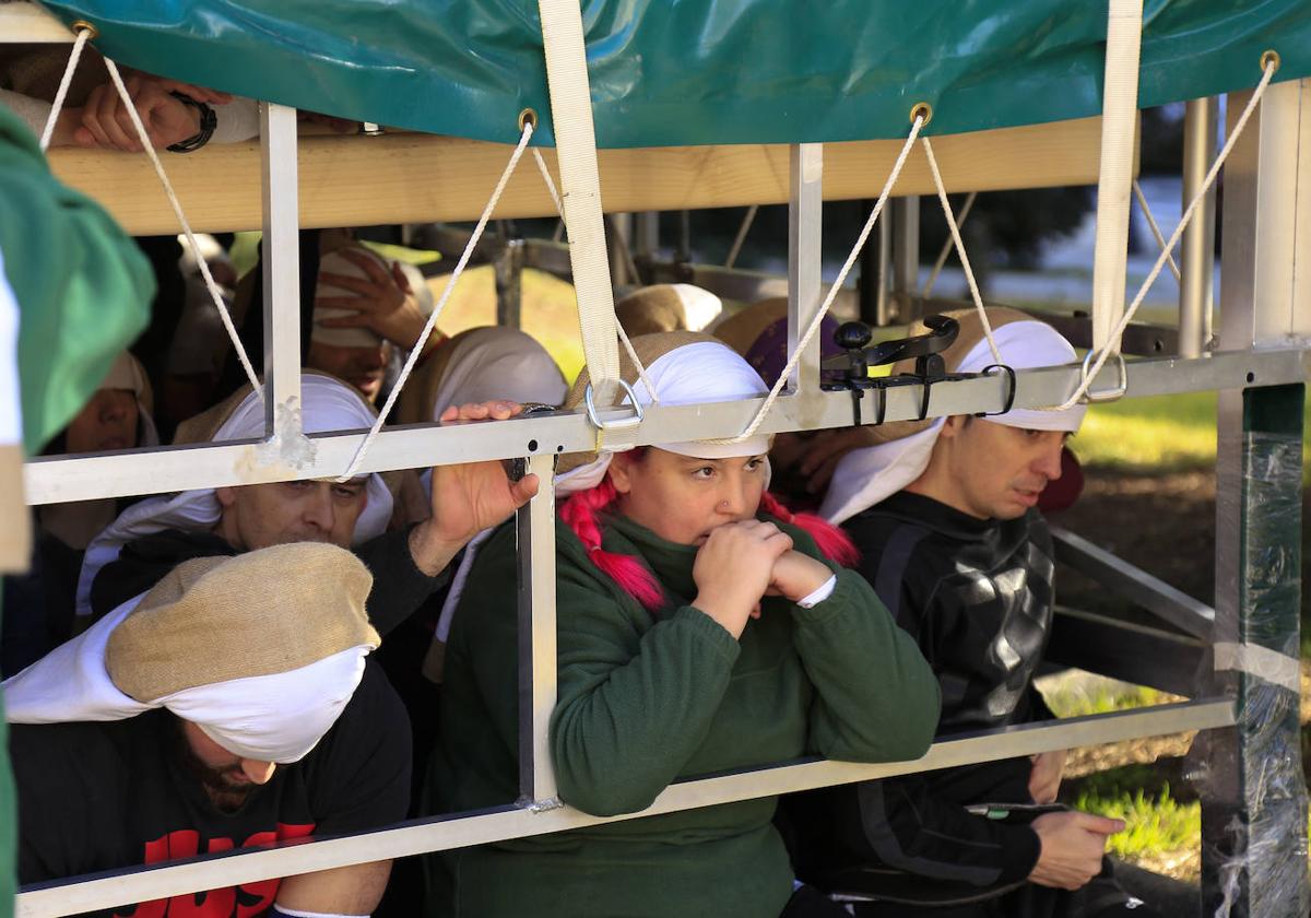 Ensayo del paso de Nuestra Señora de la Esperanza, de la Hermandad Dominicana de Salamanca, de cara a la Semana Santa 2023