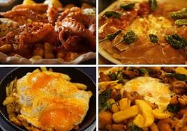 Los diferentes platos de huevos rotos que te proponemos esta semana