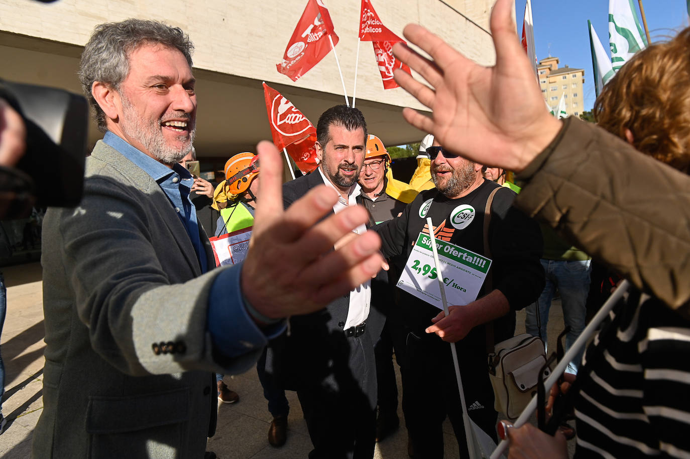 Las protestas de los agentes forestales, en imágenes