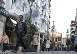 Calle Santiago de Valladolid, con las viviendas más caras de la comunidad autónoma.