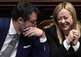 Matteo Salvini y Giorgia Meloni