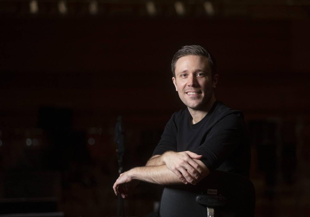 Roberto González-Monjas, en el auditorio Miguel Delibes.