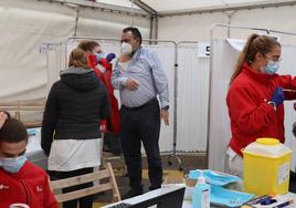 Vacunación doble frente a la gripe y el covid en Palencia.