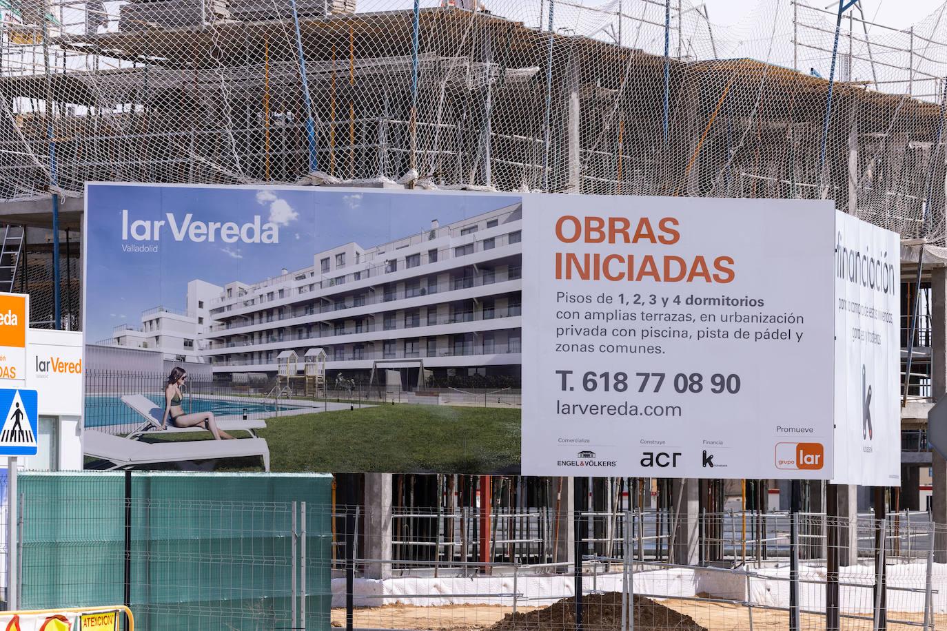 Nuevas construcciones de viviendas en la Carretera Burgos