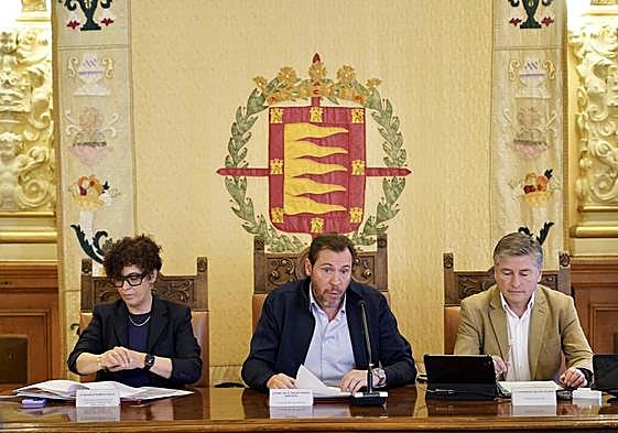 Óscar Puente, en una presentación este martes por la mañana.