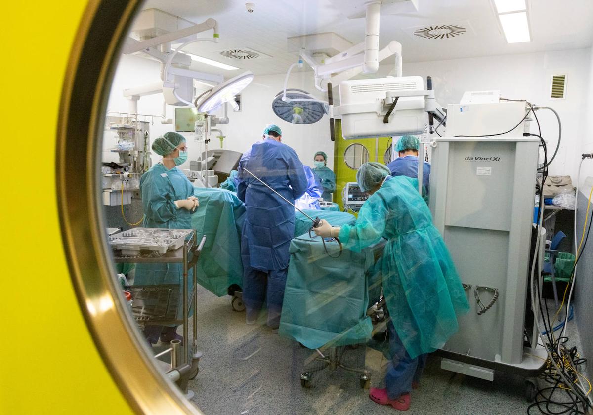 Intervención de Ginecología en el Hospital Río Hortega de Valladolid.