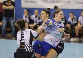 Irene Botella, en el partido de la primera vuelta contra Málaga.