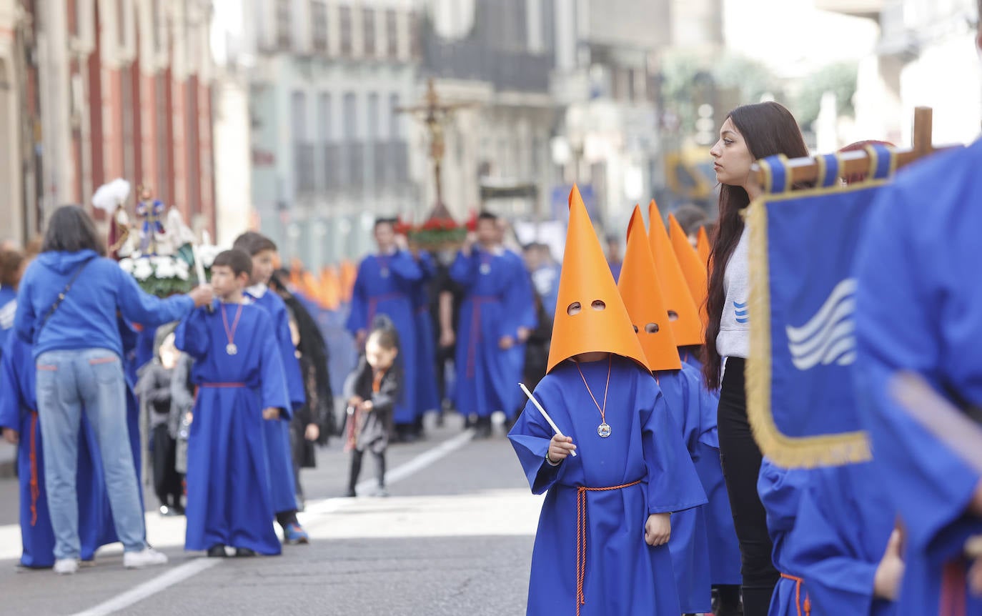 La procesión infantil del Divino Maestro por las calles de Palencia