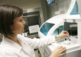 Laboratorio en el que se analiza la muestra extraída.
