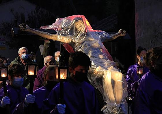 Procesión de Las Tres Caídas en 2022.