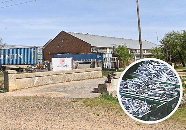 Nave de la calle Esmeralda y material recuperado de Renault.