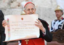 Nombramiento del cardenal Ricardo Blázquez como hijo prediclecto de la ciudad de Valladolid.